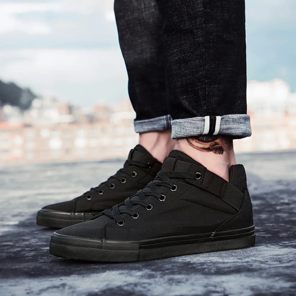MAUGELY Men's Casual Canvas Shoes Breathable Fashion Walking Board Shoes