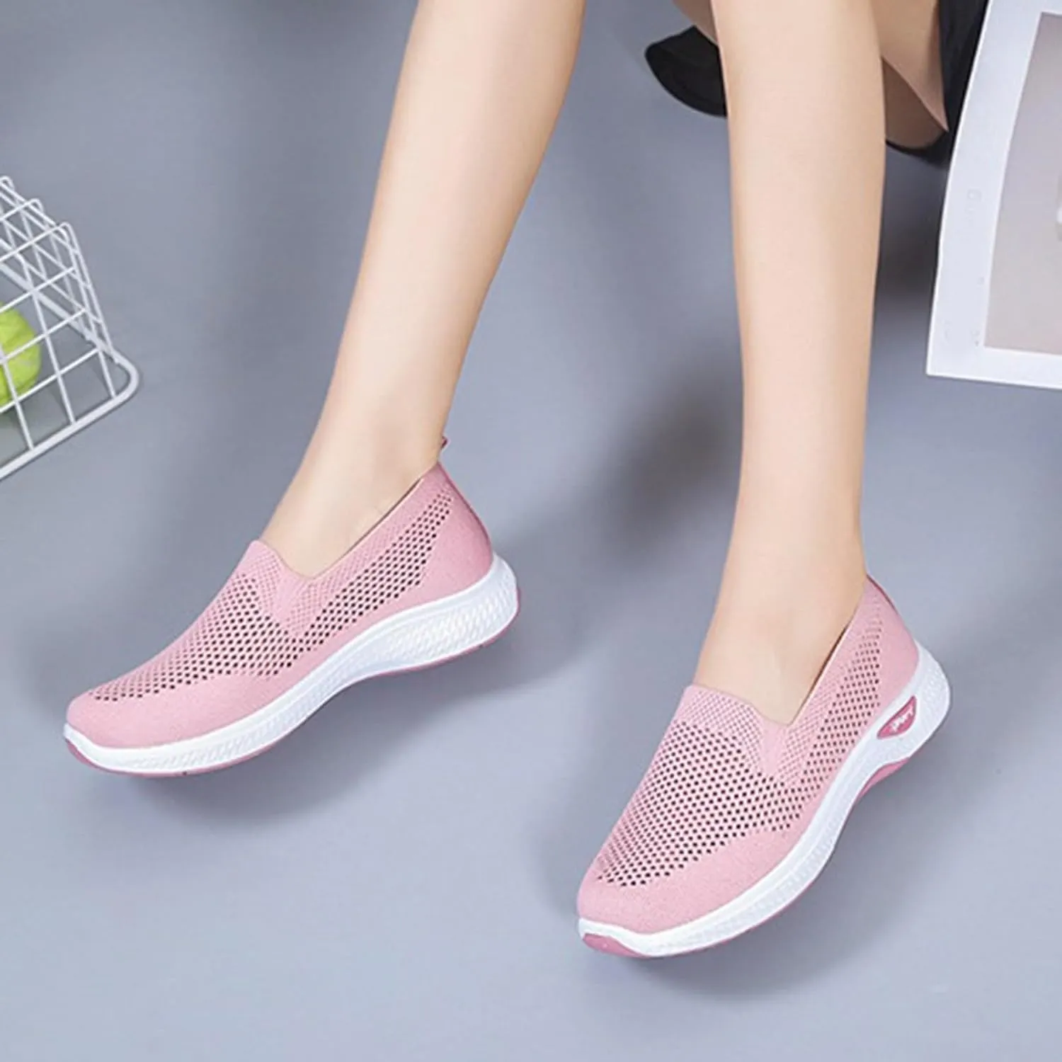 Mens Casual Dress Shoes Fashion Mesh Oxfords Business Walking Work Sneakers Comfortable Lightweight Cushion Sneaker