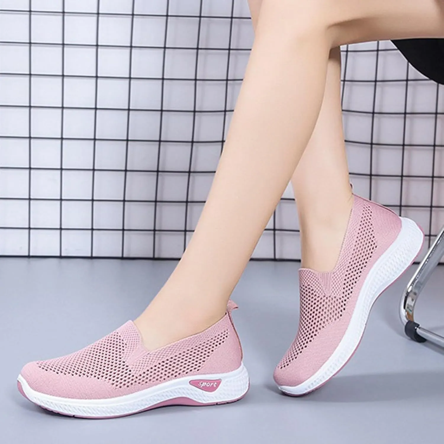 Mens Casual Dress Shoes Fashion Mesh Oxfords Business Walking Work Sneakers Comfortable Lightweight Cushion Sneaker
