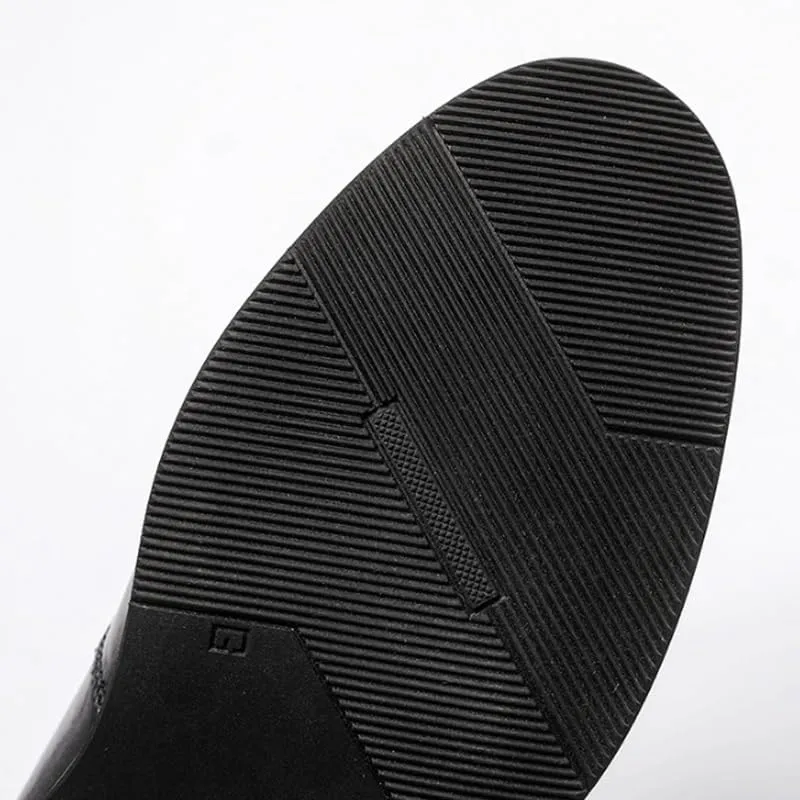 Men's Classic Cap-Toe Oxford Dress Shoes - Polished Finish with Reinforced Heel for Graduation Ceremonies
