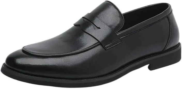Men's Classic Cap-Toe Oxford Dress Shoes - Polished Finish with Reinforced Heel for Graduation Ceremonies