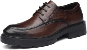 Men's Classic Dress Shoes Men Formal Business Classic Lace Up Leather Oxford Shoes