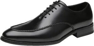 Mens Classic Formal Oxford Leather Tuxedo Wedding Business Dress Shoes Round Toe Non Slip Elegant Comfortable Slip On Formal Party