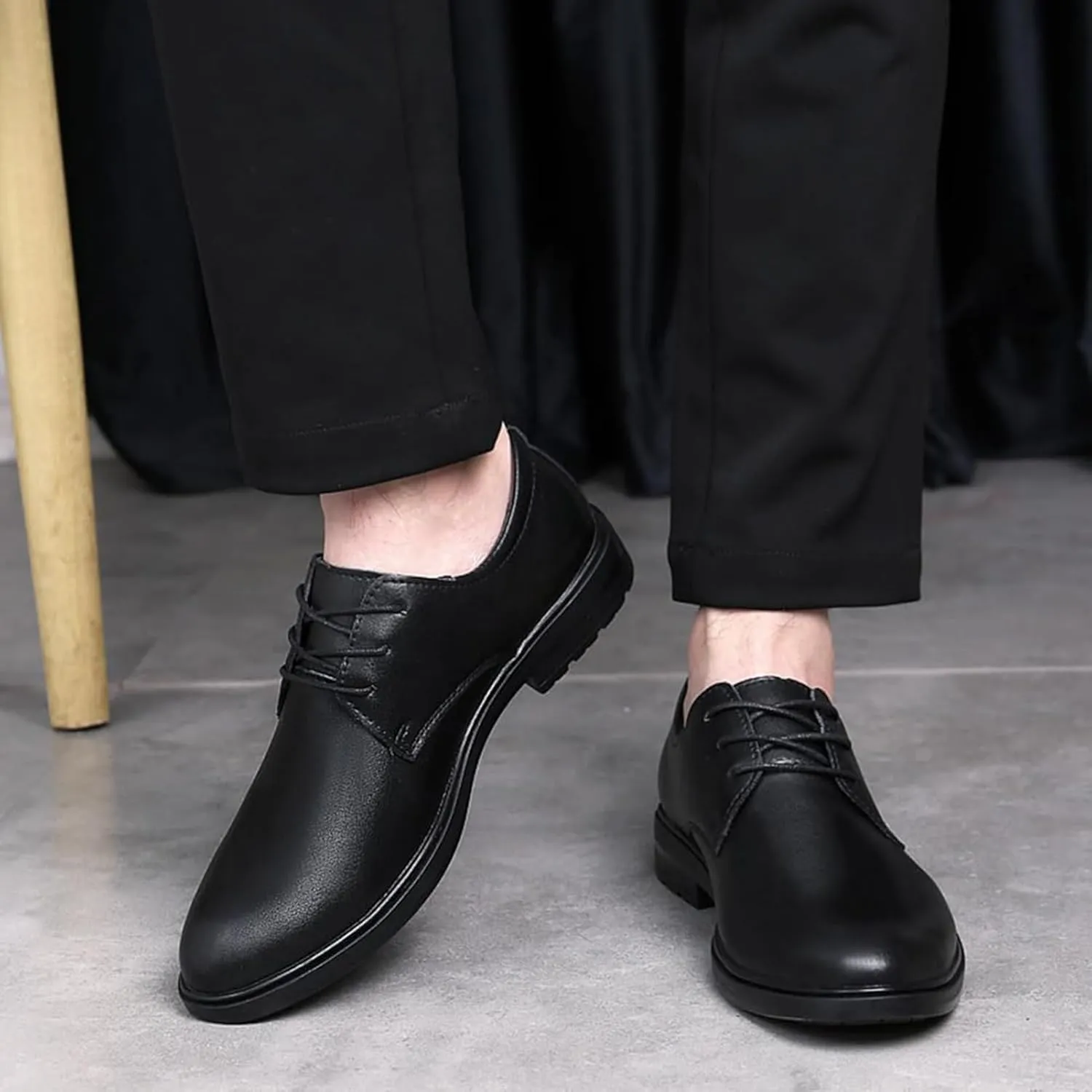 Mens Classic Formal Oxford Shoes Patent Leather Tuxedo Wedding Business Dress Shoes Brogue Slip On Elegant Comfortable Non Slip Party Formal Oxford