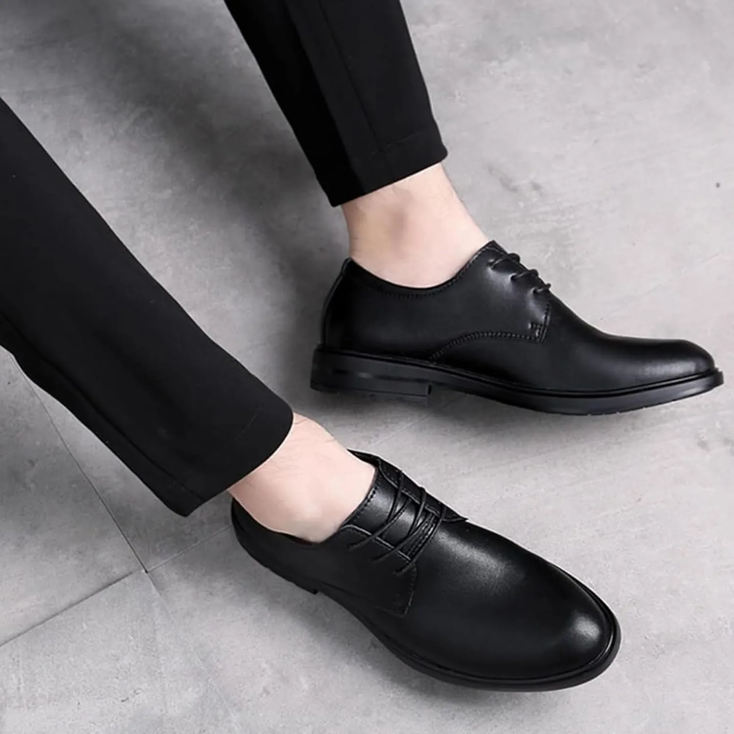 Mens Classic Formal Oxford Shoes Patent Leather Tuxedo Wedding Business Dress Shoes Brogue Slip On Elegant Comfortable Non Slip Party Formal Oxford