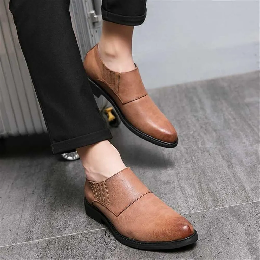 Mens Classic Formal Oxford Shoes Patent Leather Tuxedo Wedding Business Dress Shoes Pointed Toe Slip On Non Slip Elegant Comfortable Stylish Formal Party