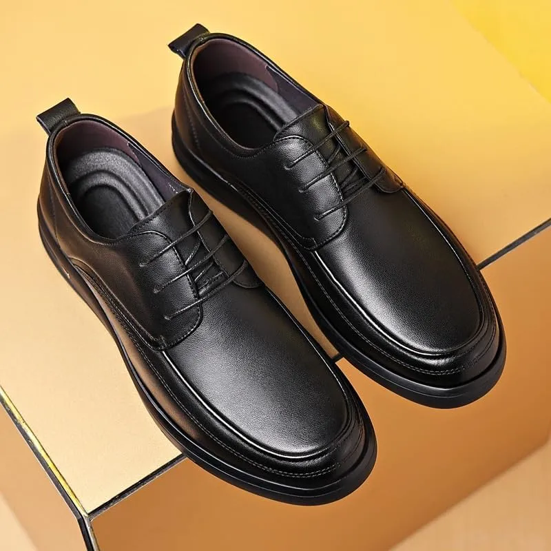Men's Classic Lace-up Formal Oxfords Fashion Casual Classic Pointed-Toe Formal Shoes