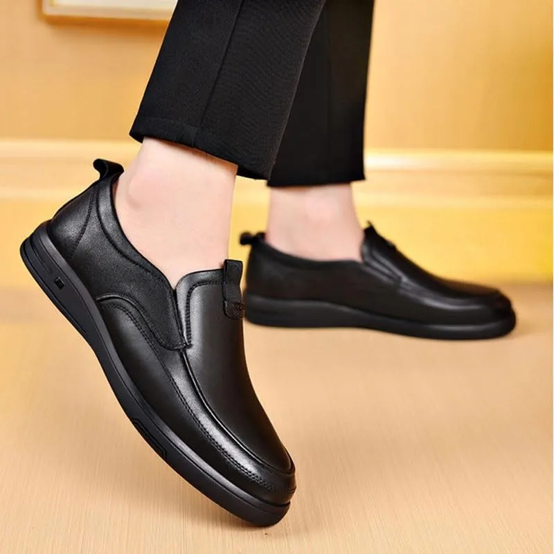 Men's Classic Lace-up Formal Oxfords Fashion Casual Classic Pointed-Toe Formal Shoes