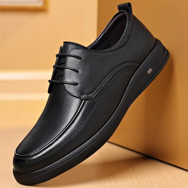 Men's Classic Lace-up Formal Oxfords Fashion Casual Classic Pointed-Toe Formal Shoes