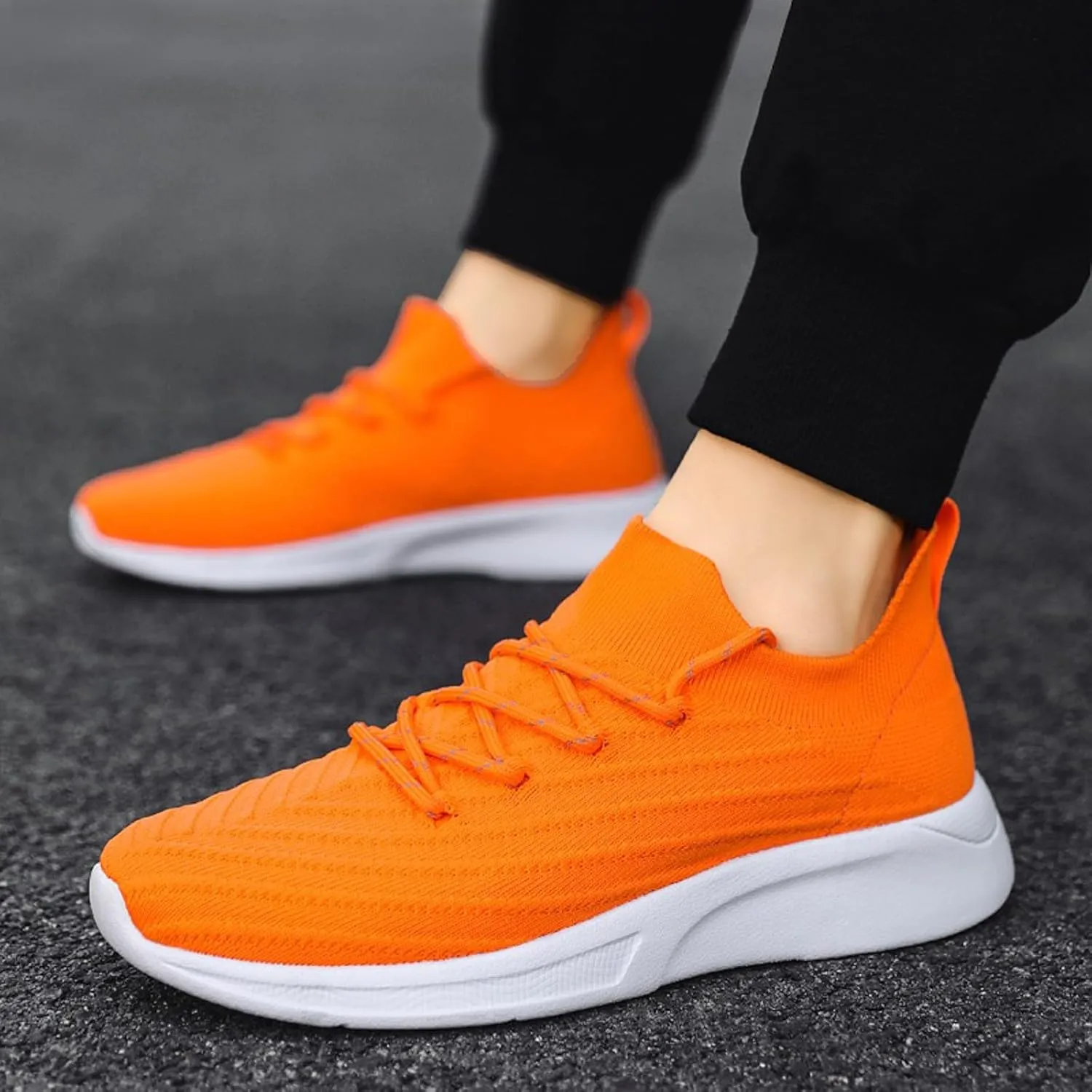 Men's Comfortable Canvas Shoes Breathable and Light Outdoor Comfy Walking Shoe Convenient Elderly Slip On Shoes