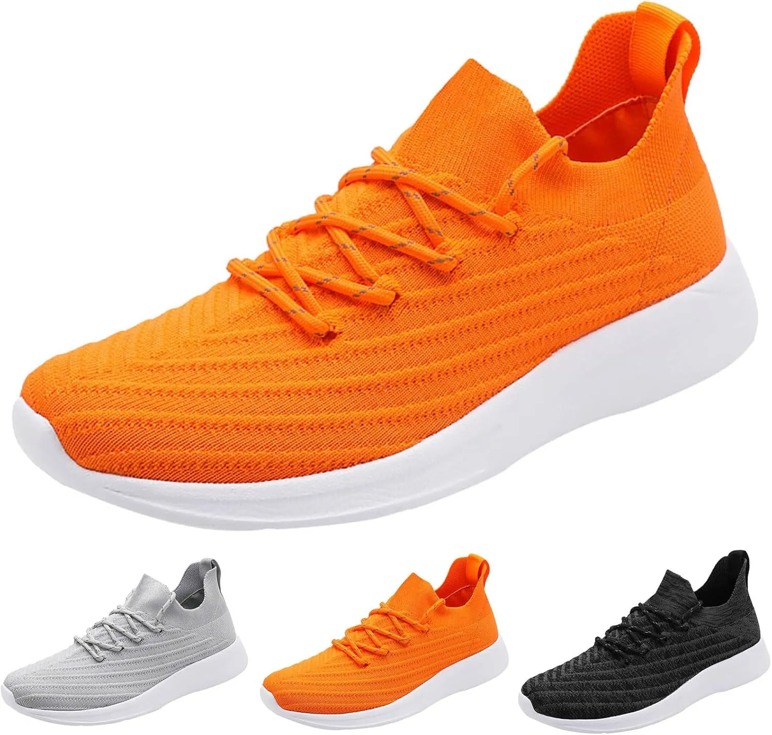 Men's Comfortable Canvas Shoes Breathable and Light Outdoor Comfy Walking Shoe Convenient Elderly Slip On Shoes