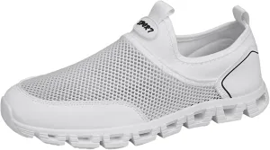 Men's Comfortable Canvas Shoes Comfortable Breathable Lightweight Tennis Shoe Hook and Loop Orthopedic Sneakers