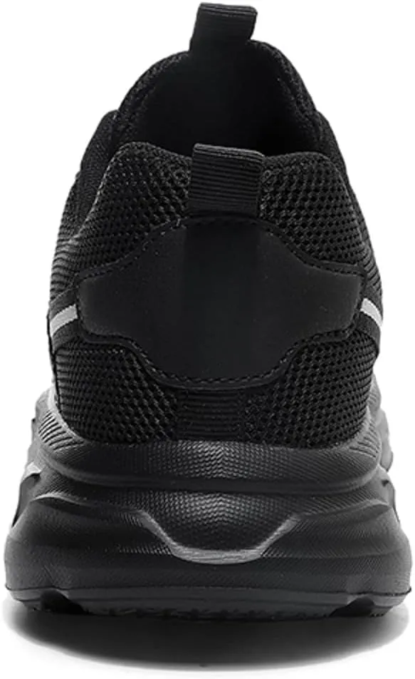 Men's Comfortable Canvas Shoes Lightweight Breathable Slip On Running Shoe Casual Soft Flat Soled Walking Shoes