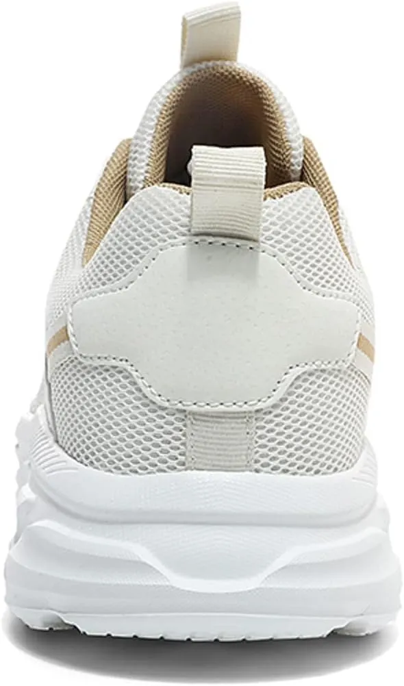 Men's Comfortable Canvas Shoes Lightweight Breathable Slip On Running Shoe Casual Soft Flat Soled Walking Shoes