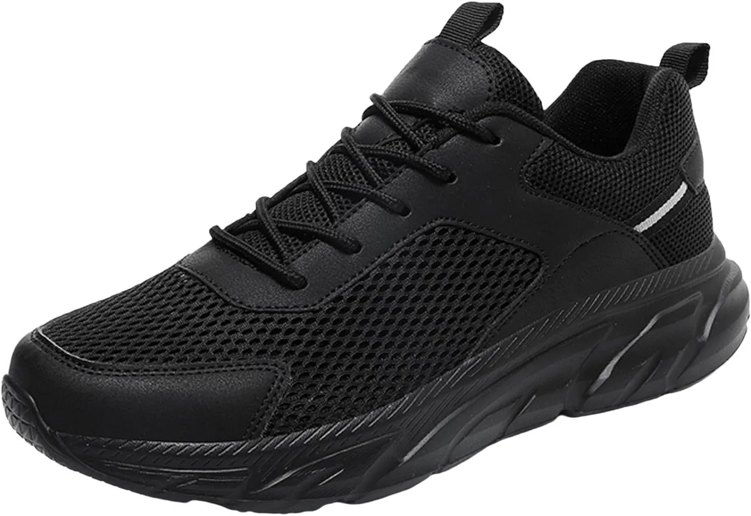 Men's Comfortable Canvas Shoes Lightweight Breathable Slip On Running Shoe Casual Soft Flat Soled Walking Shoes