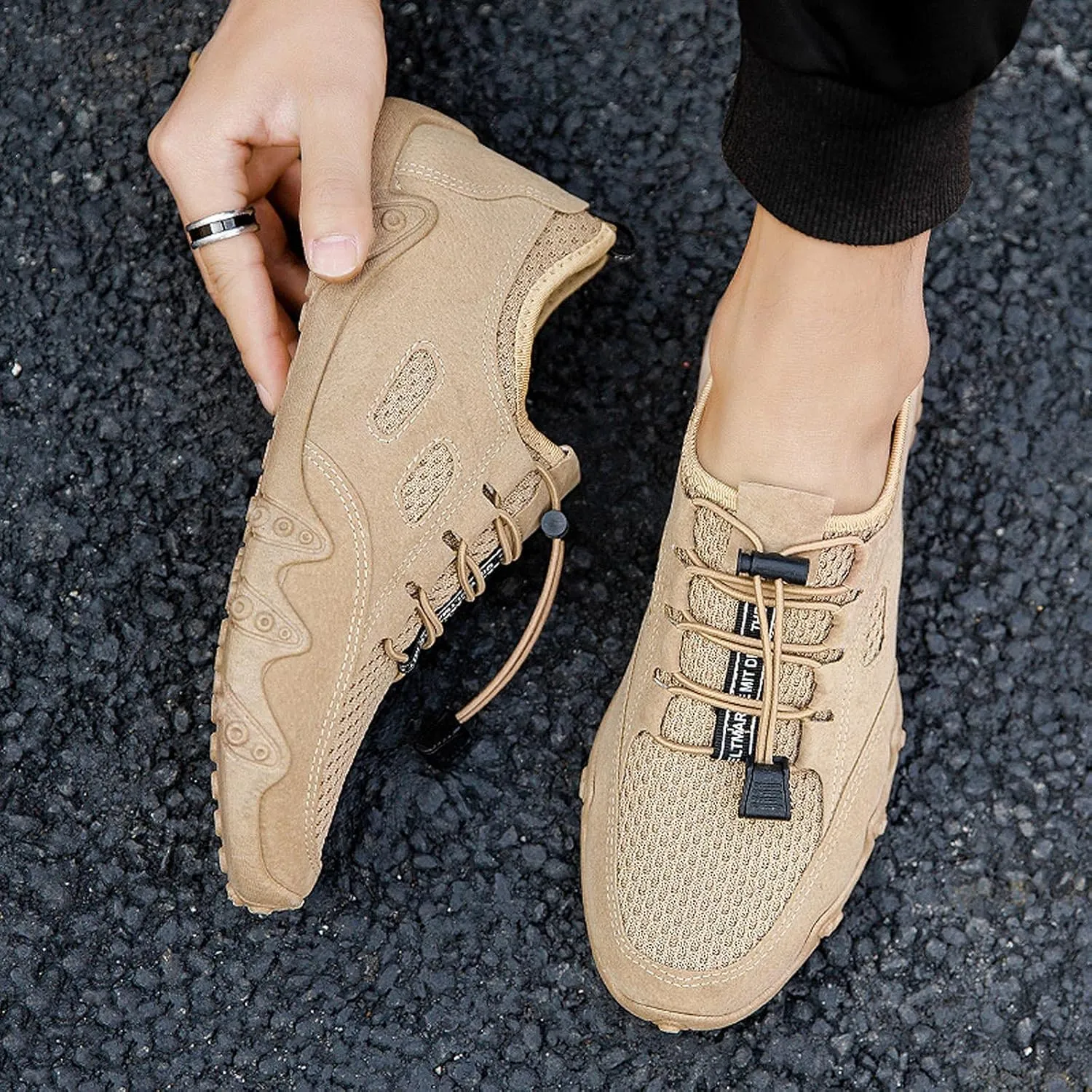 Mens Dress Shoes Casual Oxfords Shoes Knit Lightweight Tennis Shoes Womens Winter Women Casual Shoes Fashion Sneakers 2025 Slip On Tennis Shoe Loafers Casual Slip On