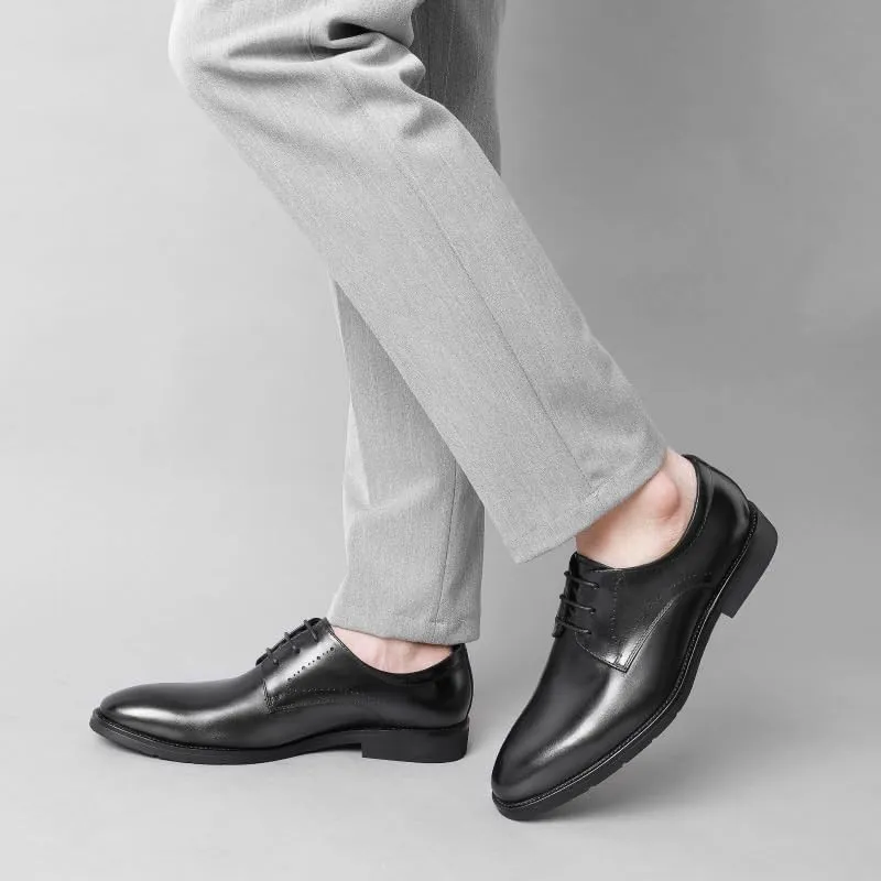 Men's Dress Shoes Genuine Leather Business Brogue Handmade Formal Oxfords Shoe Formal Business Oxford Weddings Prom