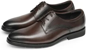 Men's Dress Shoes Genuine Leather Business Brogue Handmade Formal Oxfords Shoe Formal Business Oxford Weddings Prom