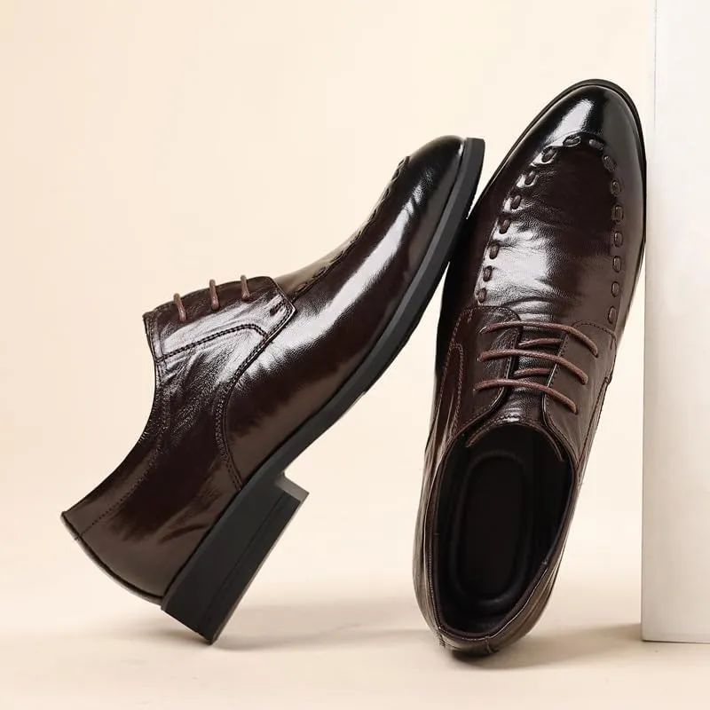 Men's Dress Shoes Mens Formal Classic Business Oxford Shoes Men Lightweight Comfortable Derby Shoe