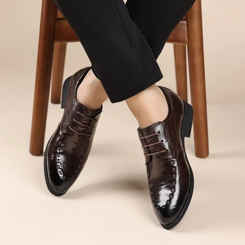 Men's Dress Shoes Mens Formal Classic Business Oxford Shoes Men Lightweight Comfortable Derby Shoe