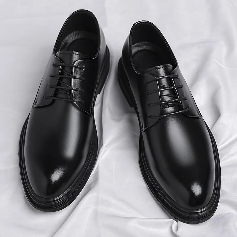 Mens Dress Shoes Work Men’s Dress Oxford Formal Shoes Leather Business Shoes Office Comfortable Tuxedo Shoes Formal Derby Shoes(7)