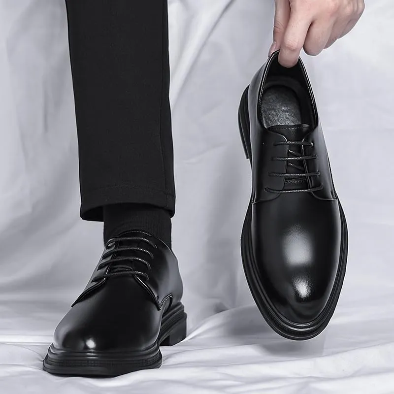 Mens Dress Shoes Work Men’s Dress Oxford Formal Shoes Leather Business Shoes Office Comfortable Tuxedo Shoes Formal Derby Shoes(7)