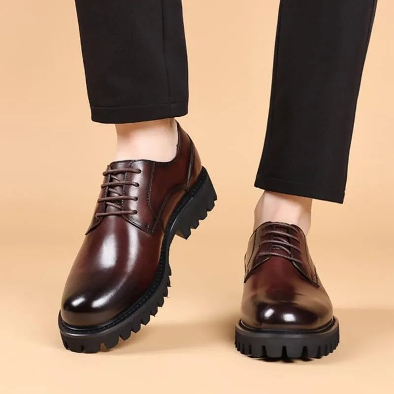 Mens Dress Sneakers Wedding Breathable Formal Patent Leather Formal Business Oxford Shoes
