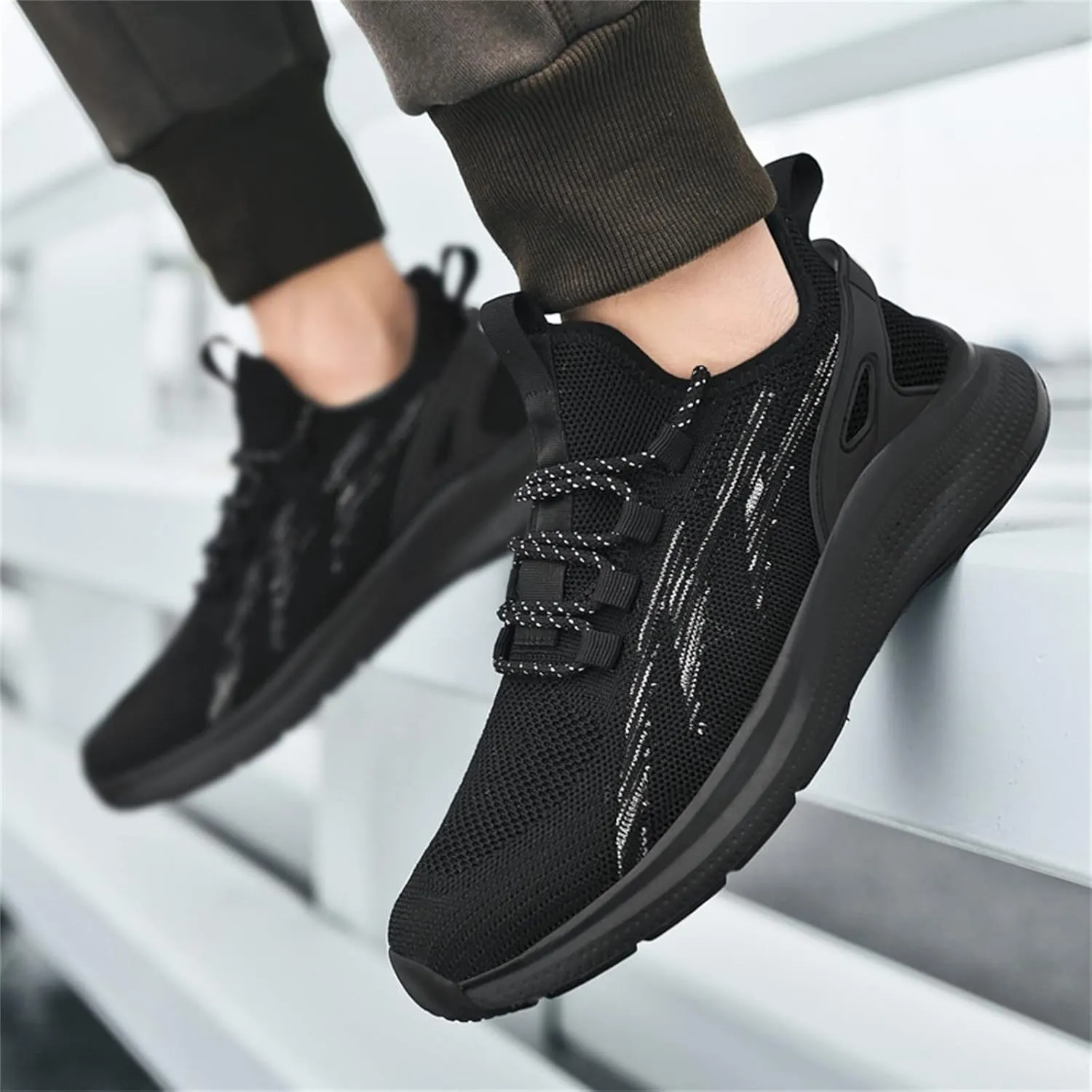 Men's Fashion Versatile Walking Shoes Comfortable Breathable Lace Up Sneaker Athletic Fashion Sneakers for Men