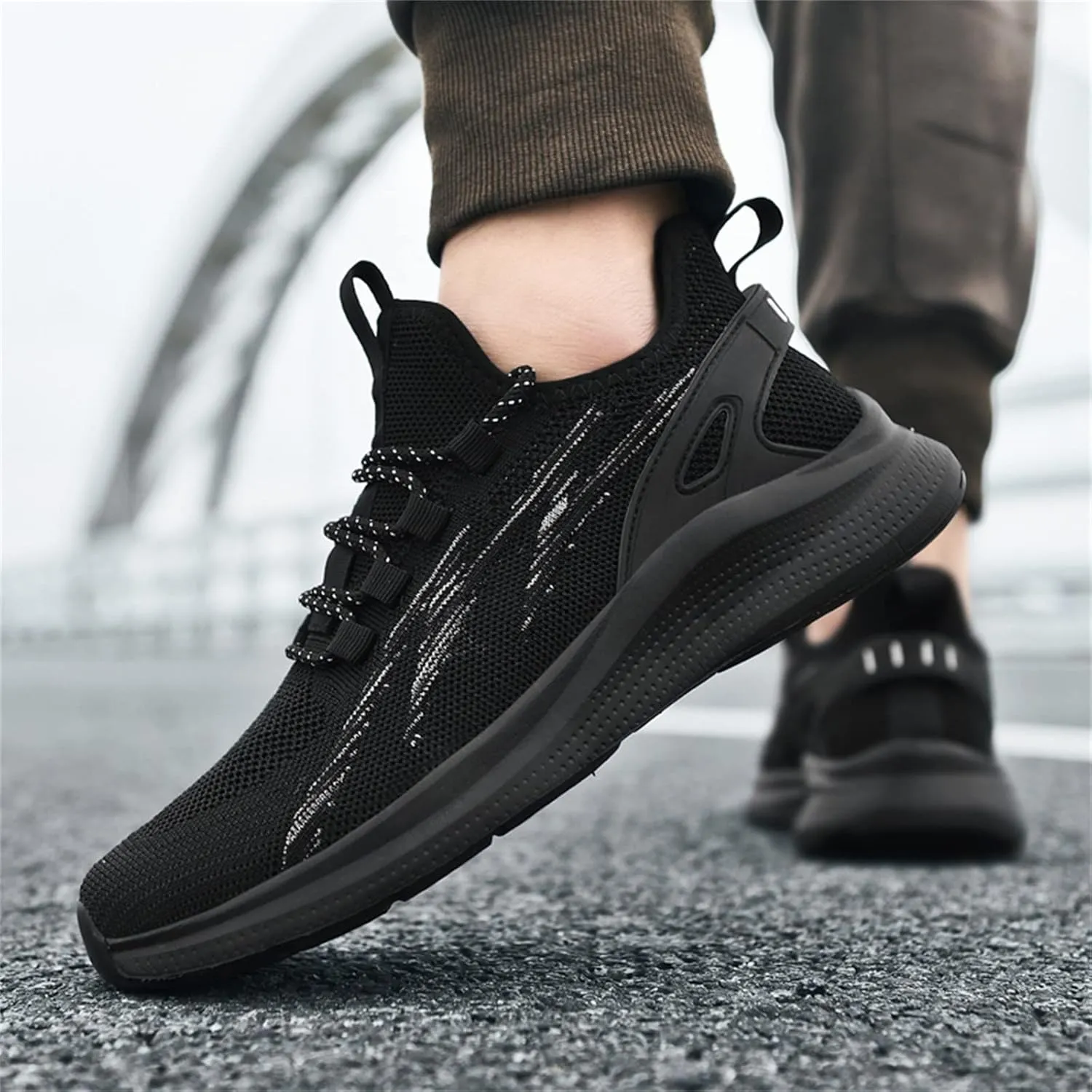 Men's Fashion Versatile Walking Shoes Comfortable Breathable Lace Up Sneaker Athletic Fashion Sneakers for Men