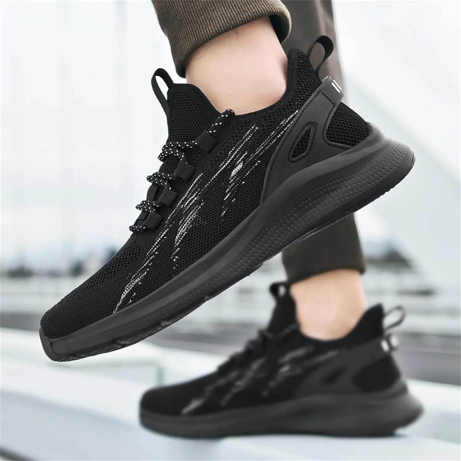 Men's Fashion Versatile Walking Shoes Comfortable Breathable Lace Up Sneaker Athletic Fashion Sneakers for Men