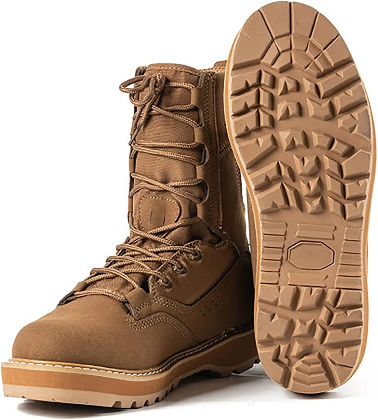 Men's High-top Tactical Military Boots, Spring Summer Outdoor Ultralight Waterproof Tactical Boots, Comfort Durable Non-slip Breathable Training Shoes