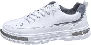 Men's Lace Up Memory Foam Sneakers Breathable and Light Outdoor Comfy Walking Shoe Men's Business Casual Shoes