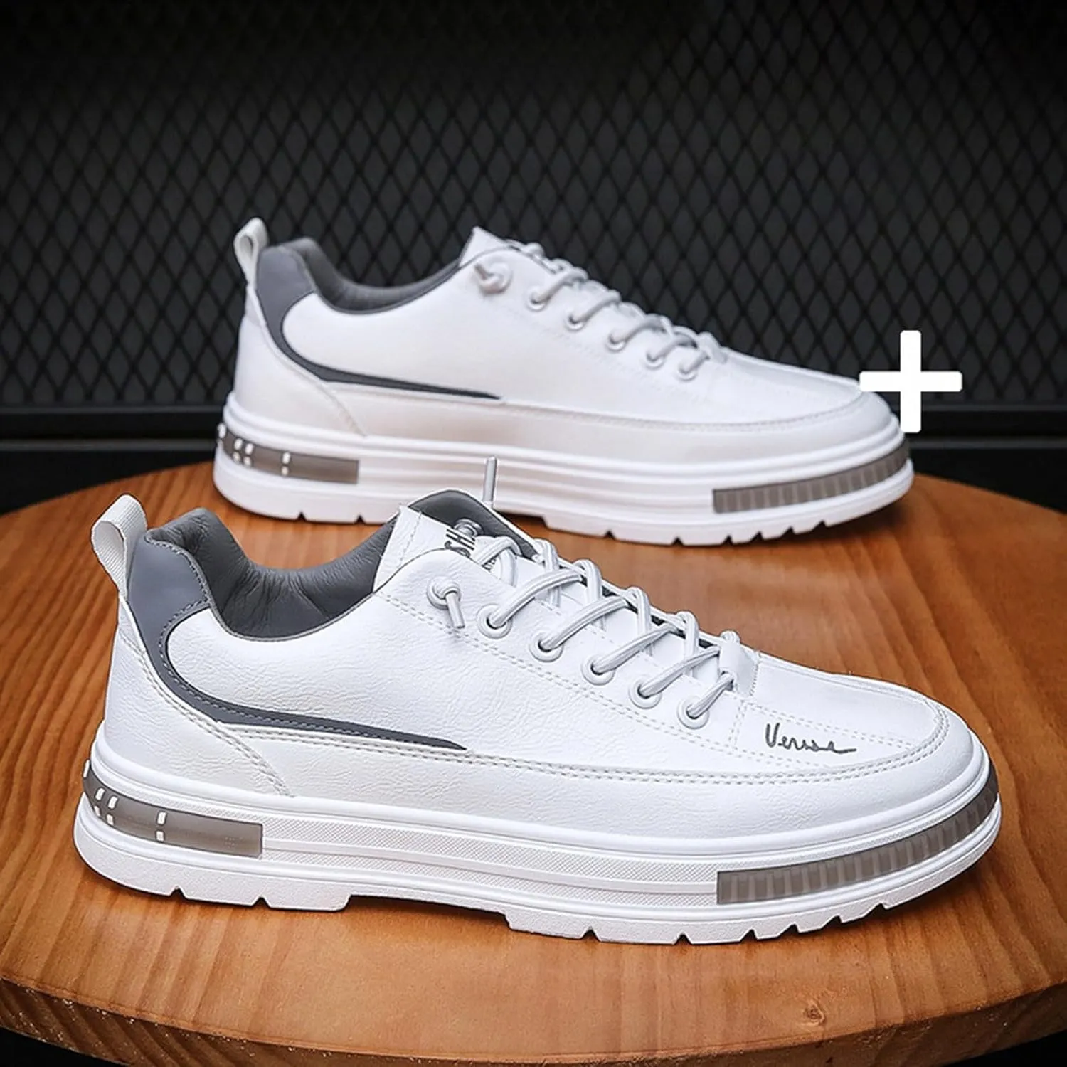 Men's Lace Up Memory Foam Sneakers Breathable and Light Outdoor Comfy Walking Shoe Men's Business Casual Shoes