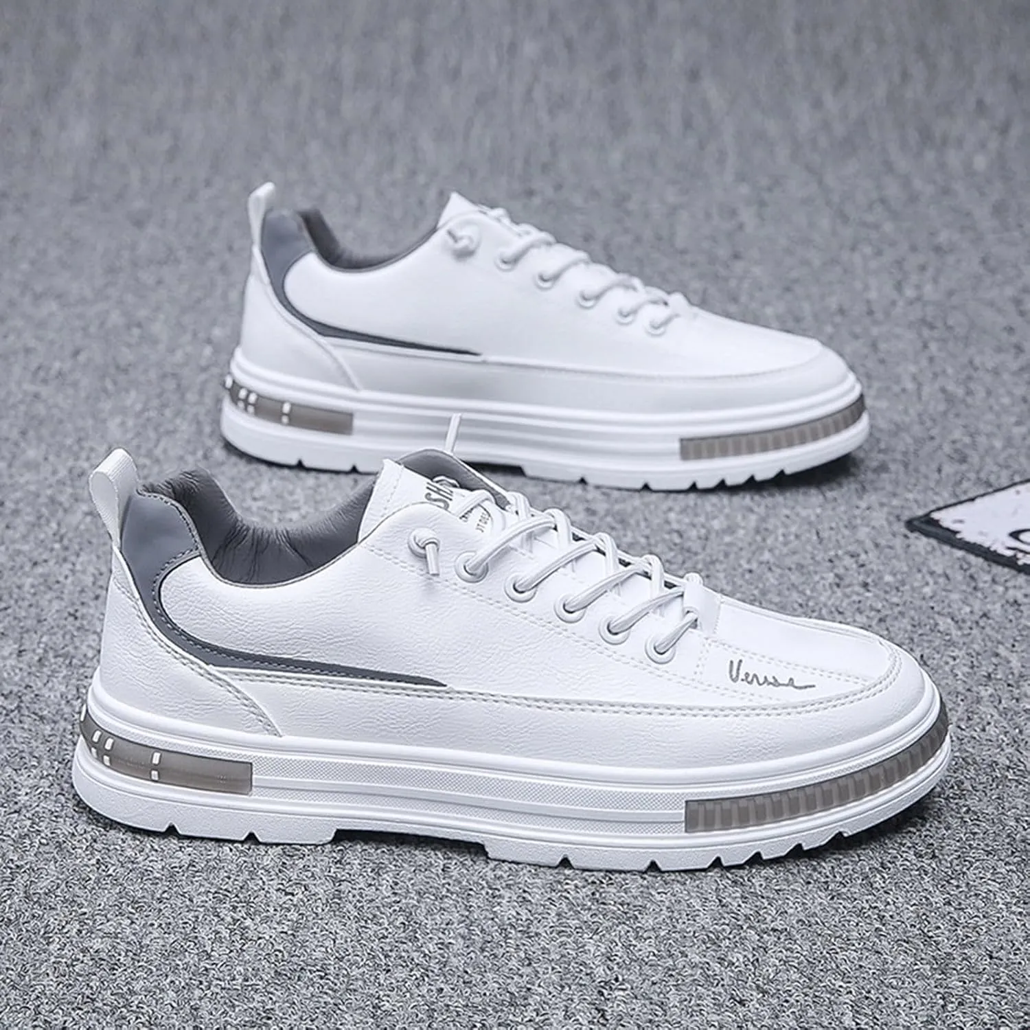 Men's Lace Up Memory Foam Sneakers Breathable and Light Outdoor Comfy Walking Shoe Men's Business Casual Shoes