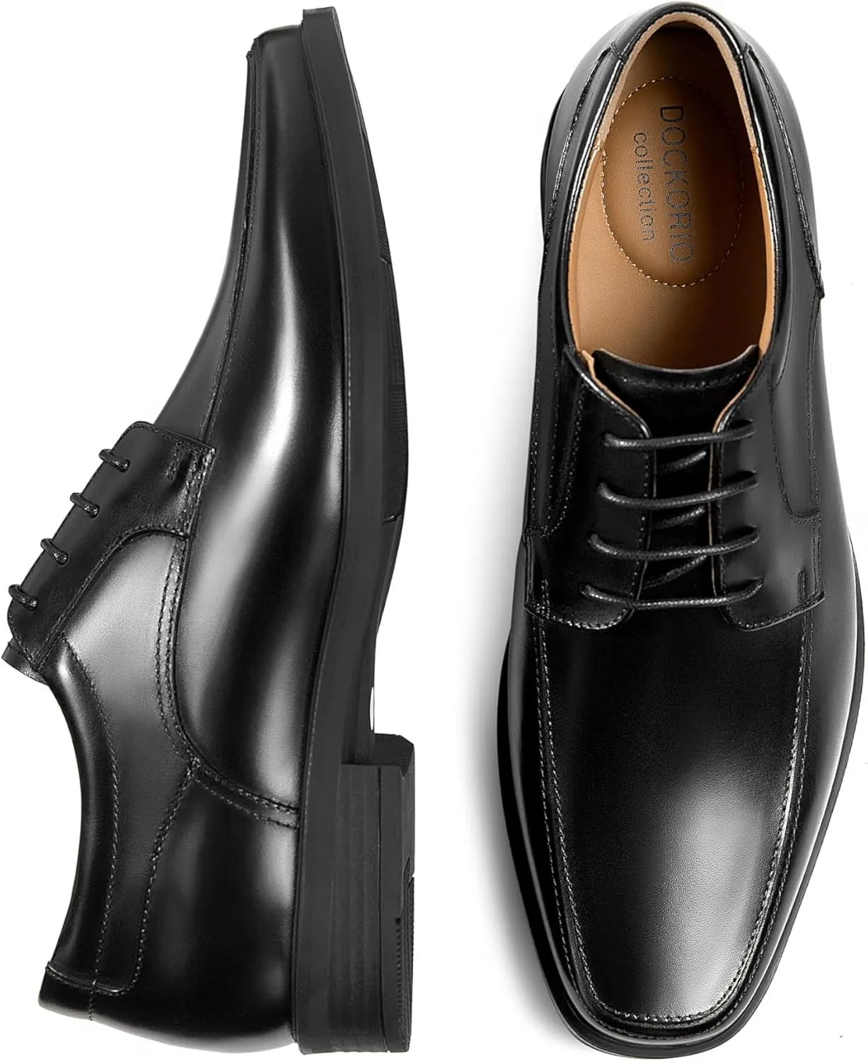 Mens Leather Formal Oxford Lace up Dress Shoes
