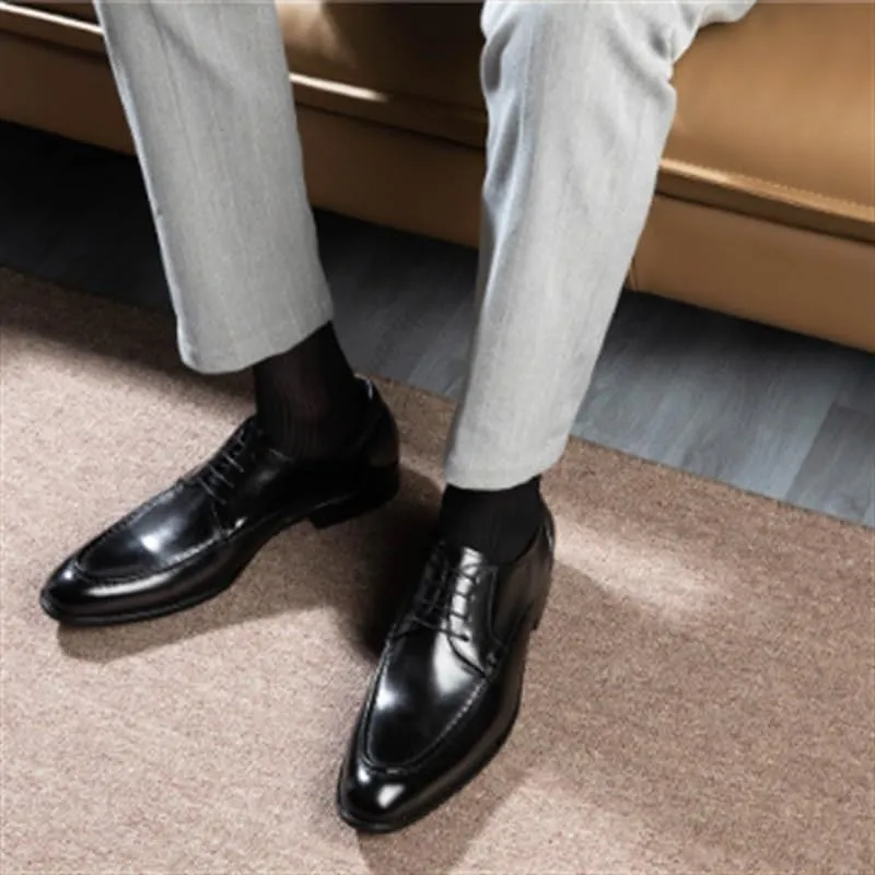 Men's Oxford Shoes Business Dress Leather Shoes Pointed Toe Formal Wear Low Top Shoes Polished Craft Comfortable Breathable Shock Absorption Cushioning