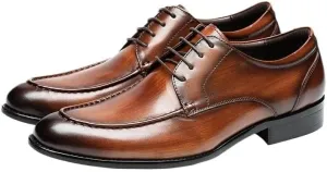 Men's Oxford Shoes Business Dress Leather Shoes Pointed Toe Formal Wear Low Top Shoes Polished Craft Comfortable Breathable Shock Absorption Cushioning