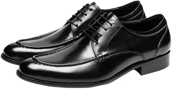Men's Oxford Shoes Business Dress Leather Shoes Pointed Toe Formal Wear Low Top Shoes Polished Craft Comfortable Breathable Shock Absorption Cushioning