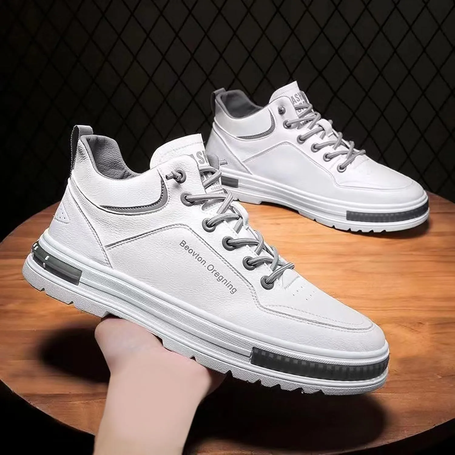Men's Reathable Stretch Canvas Shoes Comfortable Breathable Lightweight Tennis Shoe Business Formal Dress Shoes