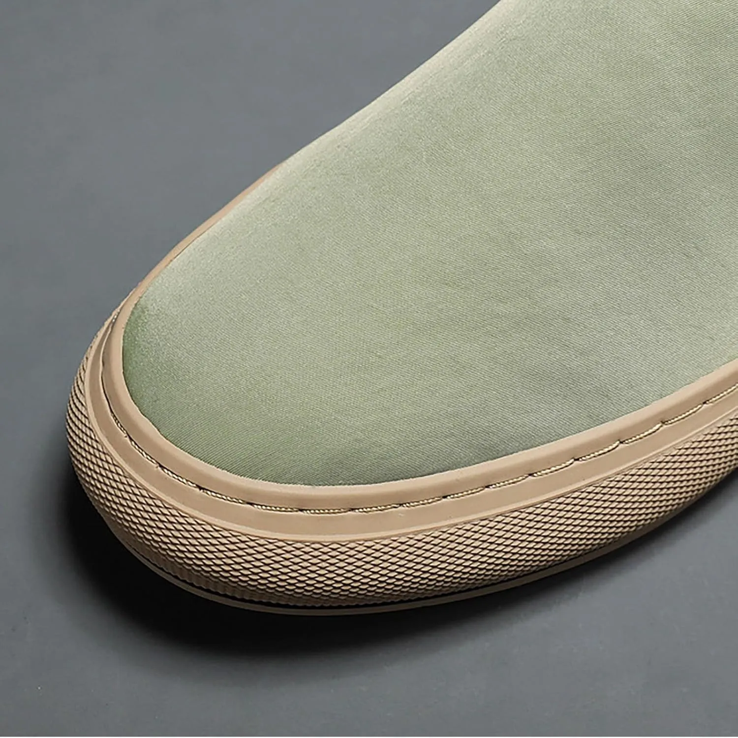 Men's Reathable Stretch Canvas Shoes Lightweight Breathable Slip on Running Shoe Business Casual Versatile Shoes