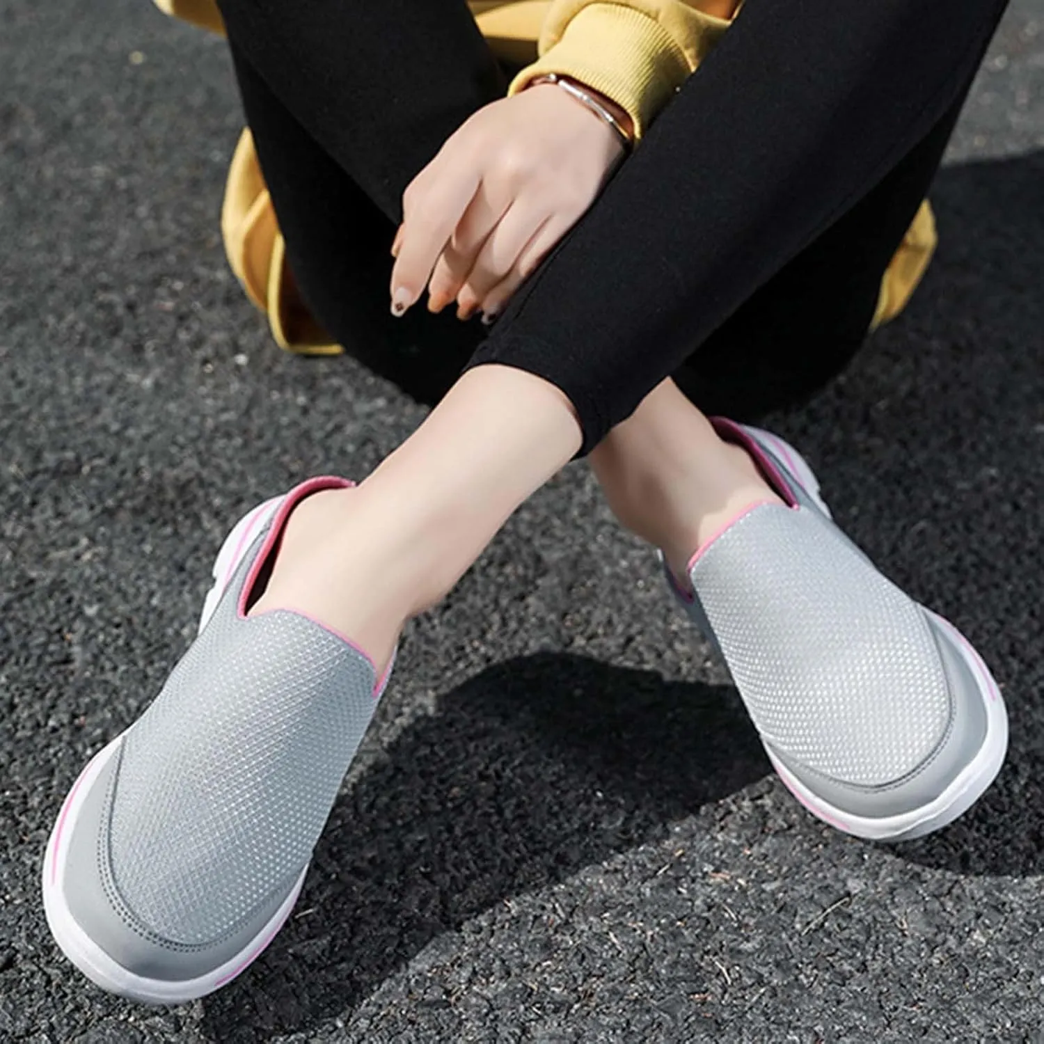 Men's Reathable Stretch Canvas Shoes Lightweight Breathable Walking Shoe Gym Tennis Business Formal Dress Shoes