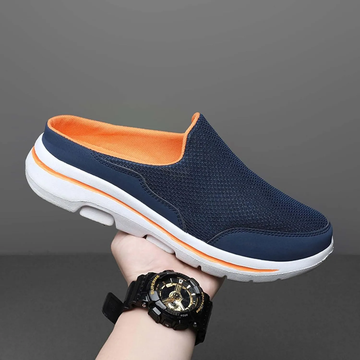 Men's Reathable Stretch Canvas Shoes Lightweight Breathable Walking Shoe Gym Tennis Business Formal Dress Shoes