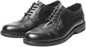 Men's Retro Dress Shoes Polished Craft Leather Upper Men's Lace-ups Rubber Soft Sole Round Toe Fashion Shoes Stable Grippy Breathable Lining Shoes