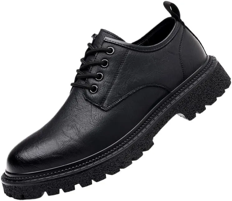 Men's Semi-Brogue Oxford Formal Shoes Air-Cushioned Sole Leather Dress Shoes for Business Meetings, Receptions & Formal Gatherings