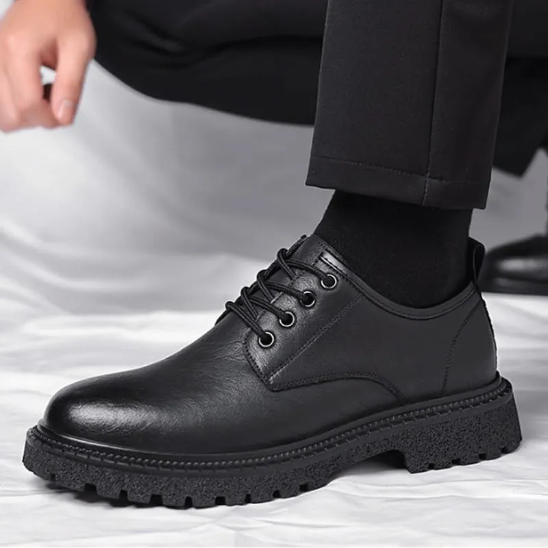 Men's Semi-Brogue Oxford Formal Shoes Air-Cushioned Sole Leather Dress Shoes for Business Meetings, Receptions & Formal Gatherings