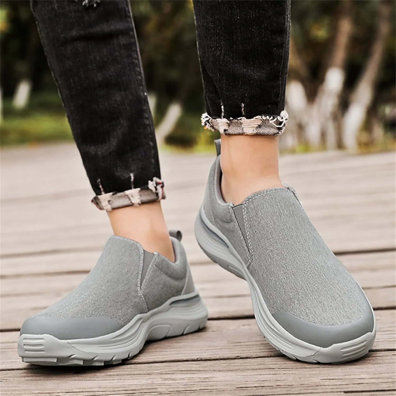 Men's Slip-On Canvas Shoes Casual Sneakers Lightweight Comfortable Breathable Loafers