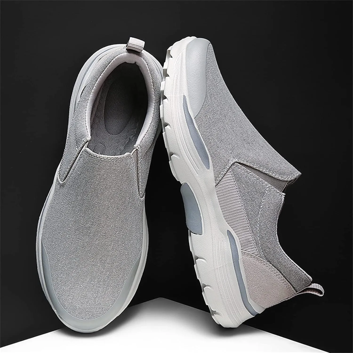 Men's Slip-On Canvas Shoes Casual Sneakers Lightweight Comfortable Breathable Loafers