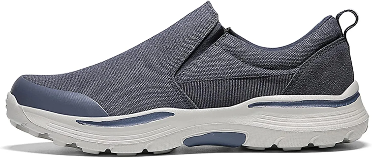 Men's Slip-On Canvas Shoes Casual Sneakers Lightweight Comfortable Breathable Loafers