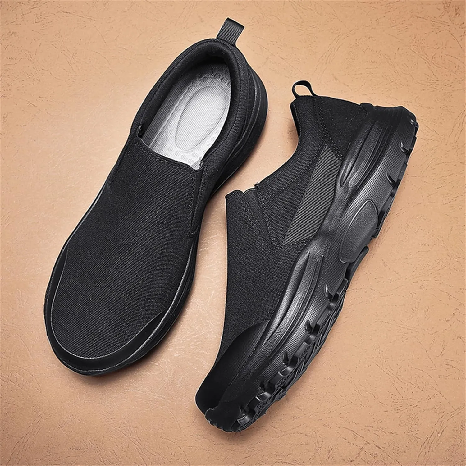 Men's Slip-On Canvas Shoes Casual Sneakers Lightweight Comfortable Breathable Loafers