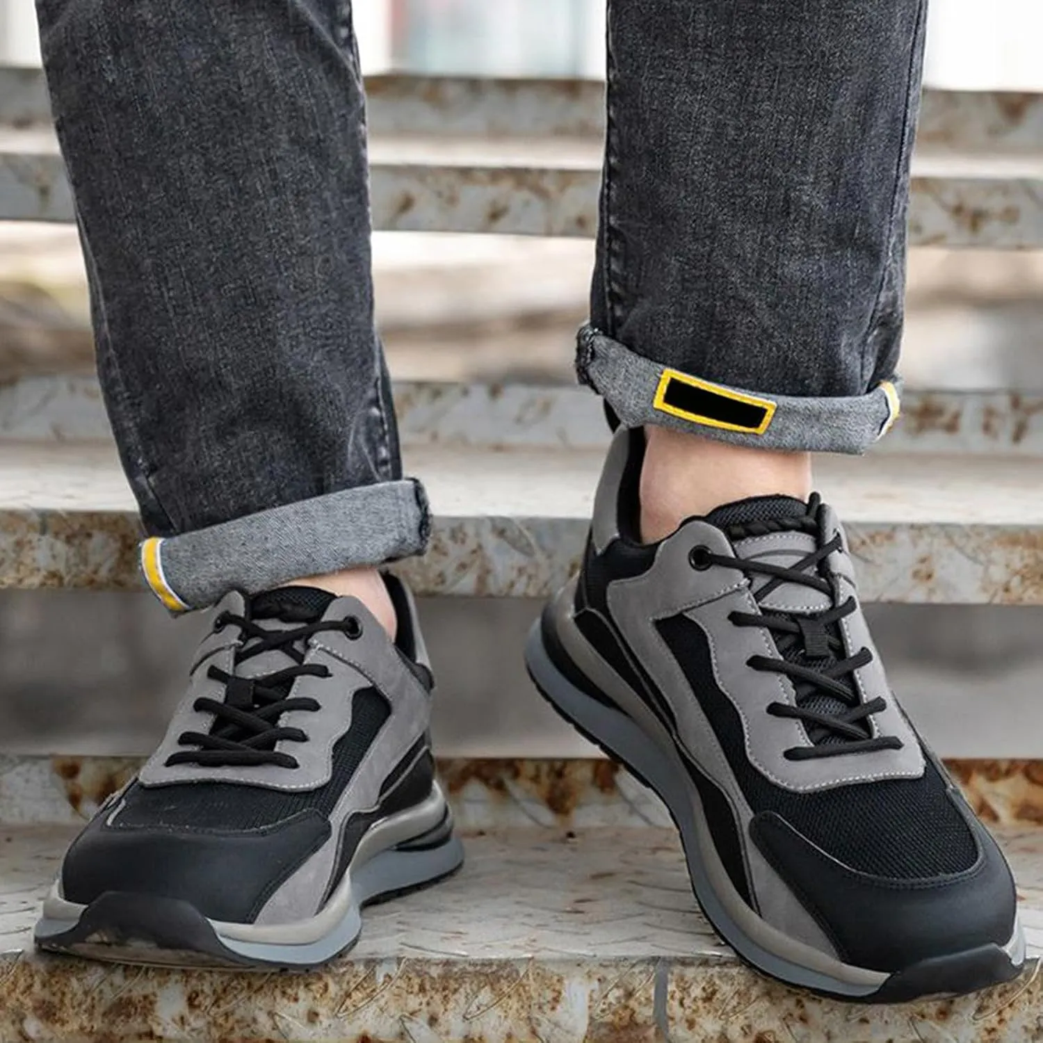 Mens Slip On Walking Shoes Non Slip Running Shoes Lightweight Workout Shoes Breathable Mesh Fashion Casual Sneakers